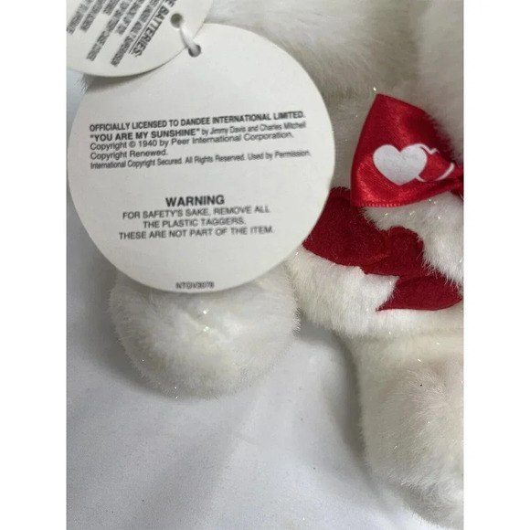 Dan Dee Tickle Tickle Wiggle Wiggle "You're My Valentine" Plush Sound 11" RARE - Picture 15 of 16